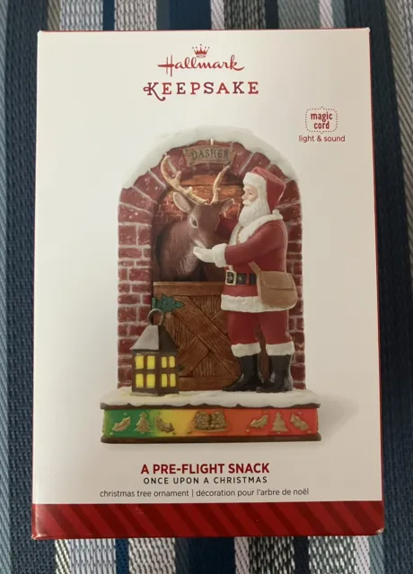 2014 Hallmark Once Upon A Christmas Pre-Flight Snack Keepsake Ornament