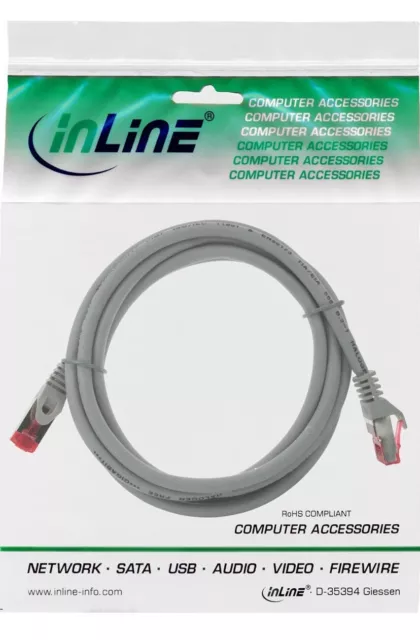 In-line Patch Cable S/FTP (PiMf) Cat6 Halogen Free 3m - New