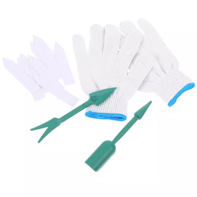 2-Piece Garden Tool Set with Cotton Markers for Planting Work