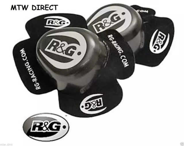 R&G Racing Knee Sliders in black (a pair )