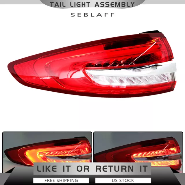 For 2017-2020 Ford Fusion Outer Tail Light Rear Brake Lamps Driver Left Side 2