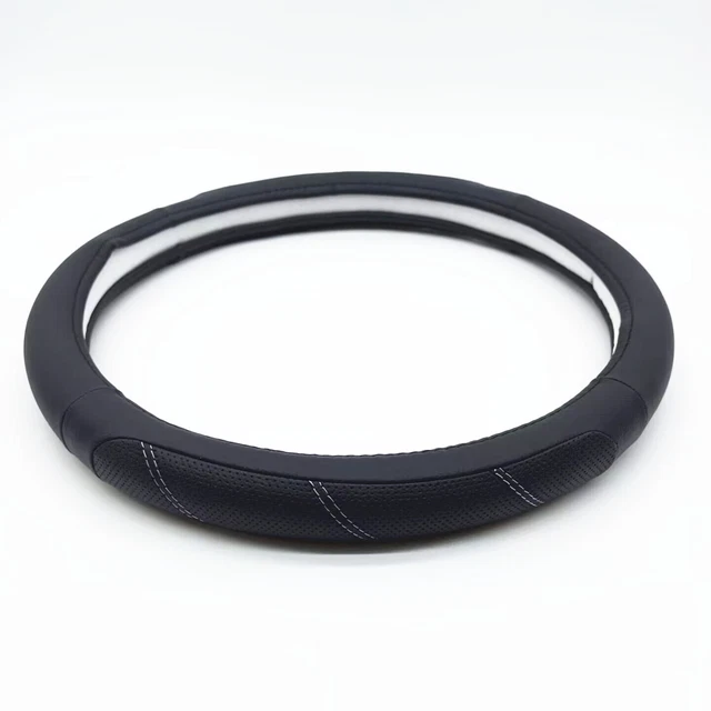 PU Leather Car Steering Wheel Cover Protector Decoration SUV Auto Accessories