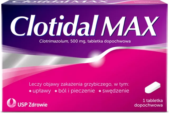 Clotidal MAX, 500 mg tabletki dopochwowe, 1 pcs