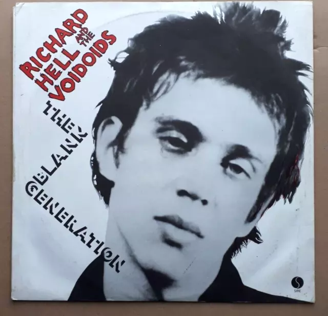 RICHARD HELL & THE VOIDOIDS - BLANK GENERATION - 1977 1st PRESS PUNK 12"