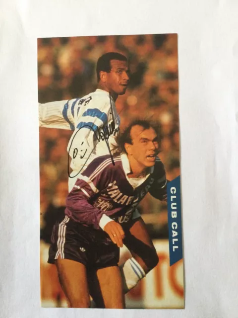 JEAN TIGANA ( Fulham & France ) Signed Magazine Picture.