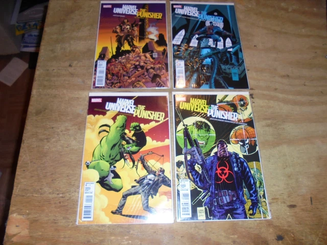 Marvel Universe vs The Punisher #1 2 3 4 Complete Set 1-4 Full Run 2010 VG+