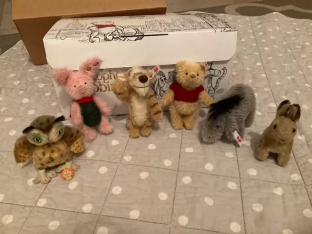 NEW Steiff Christoper Robin Winnie the Pooh Gift Set