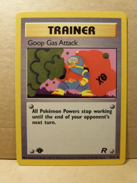 Pokemon Common Card : Goop Gas Attack  78/82 (1st Edition)(Team Rockets Set)