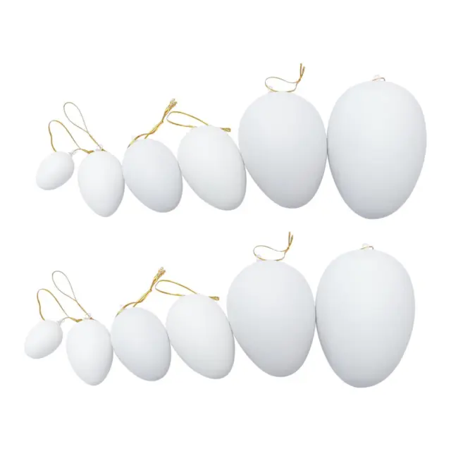 12x Simulazione di uova di Pasqua Artigianato Decorazione pasquale per