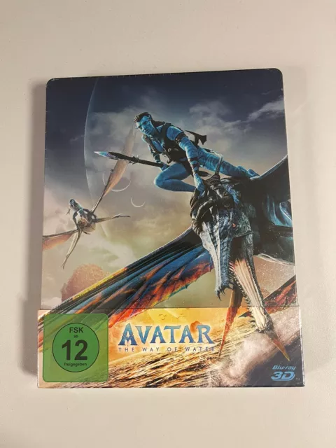 Avatar: The Way of Water 3D + 2D Blu-ray Steelbook Neu & OVP 4-Disc