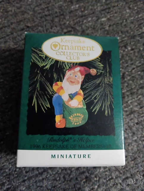 Hallmark Keepsake Christmas Miniature Ornaments from 1996-2005