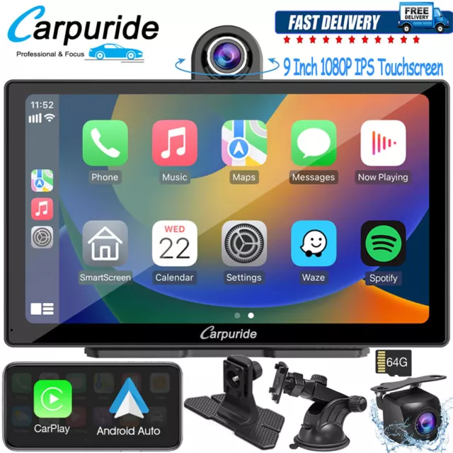 CARPURIDE W905 WIRELESS Carplay Android Auto Smart Multimedia With