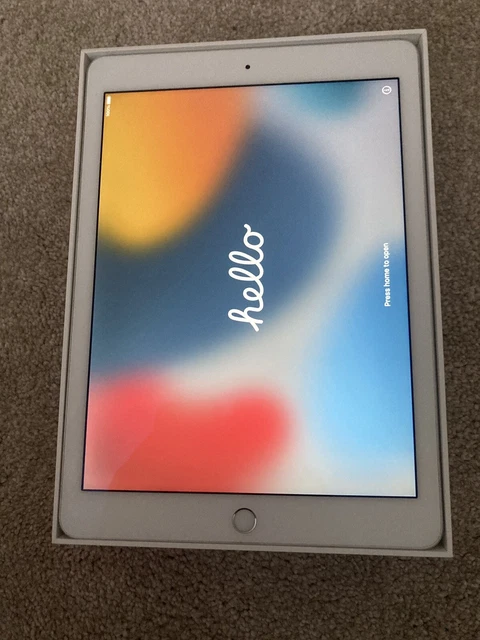 Apple iPad Air 2 ~ 32GB ~ Wi-Fi ~ 9.7in - Silver ~ White Border Around Screen