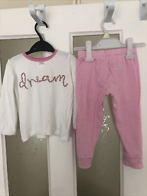 Set usato pigiama multicolore superiore e inferiore rosa MIx età 2-3 anni