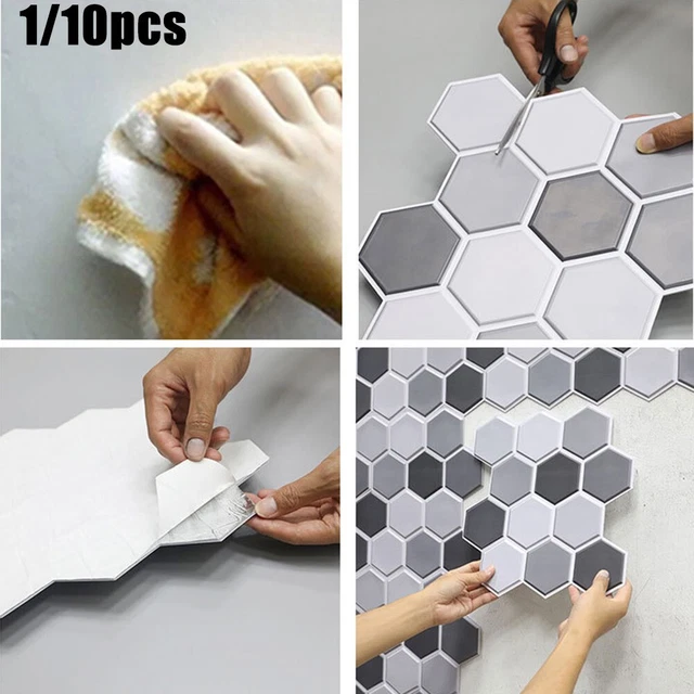 Self-Adhesive Kitchen Wall Tiles Stickers Bathroom Mosaic Stickers Wall Decor