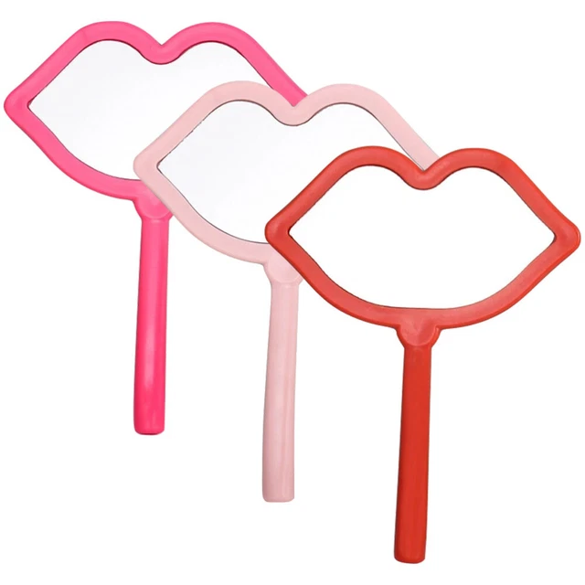 3 PIEZAS Maquillaje a mano - Espejo - Labios - Mano moldeada - Espejo Maquillaje - Maquillaje