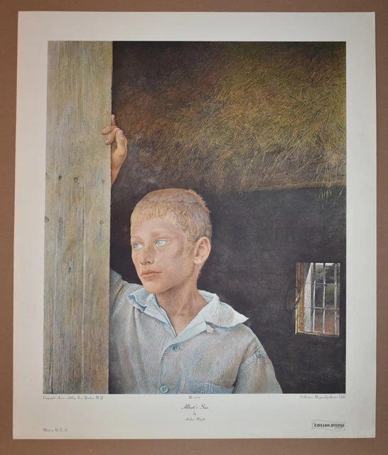 Andrew Wyeth Collograph Print  'Albert's Son"