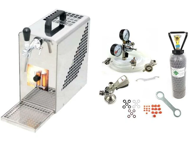 Zapfanlage 25L/h Durchlaufkühler Bierkühler Trockenkühler Bierzapfanlage NEU!