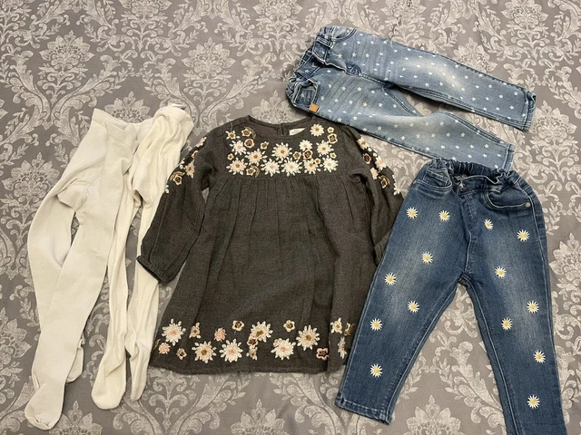 girls bundle zara hm age 12-18 months Jeans Dress Tights