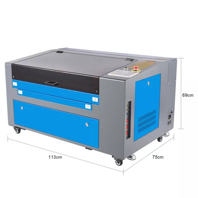 OMTech 60W CO2 Laser Engraver 600*400mm Engraving Cutting Machine w/ Rotary Axis 3