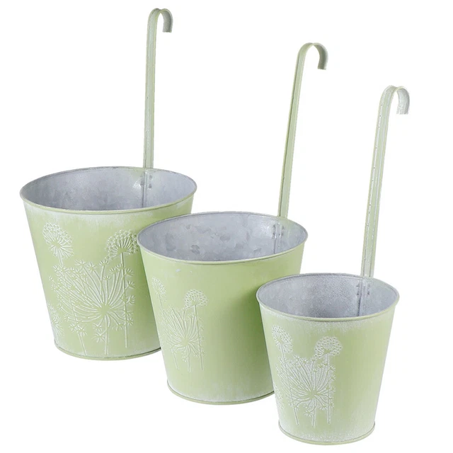 3pcs Hängen Blumentopf Halter Bauernhaus Pflanzen Aufhänger Balkon Pflanze Korb