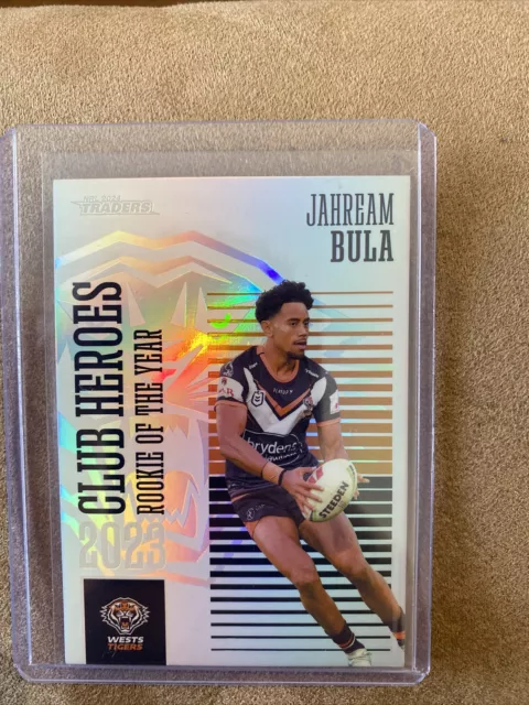 NRL 2024 Traders - Club Heroes - #CH43 - Jahream Bula - Wests Tigers