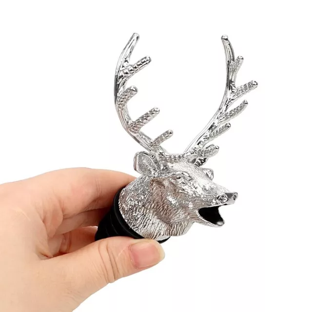 Zinc Alloy Deer Head Wine Pourer Unique Stag Wine Bottle ,Wine Aerators