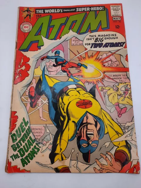 THE ATOM #36, 1968, DC, "Duel Between The Dual Atoms!" -