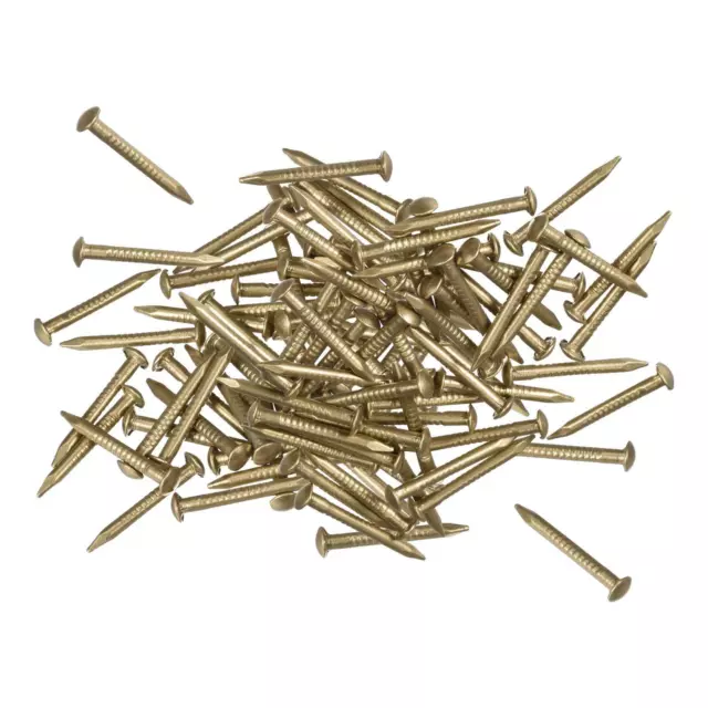 Small Tiny Brass Nails 1.2x12mm for DIY Pictures Wooden Boxes Household 100pcs