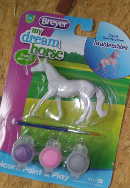 Breyer  Stablemate Unicorn Quarter Horse Unpainted paint craft  set
