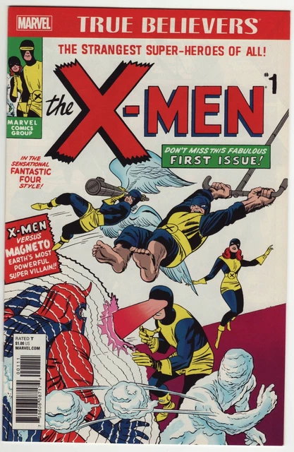 X-MEN #1 True Believers 2017 Reprint  | New NM | Marvel