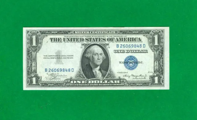$1 1935-A 1 B/D Block Blue Seal Silver Certificate Cu. Non-Mule