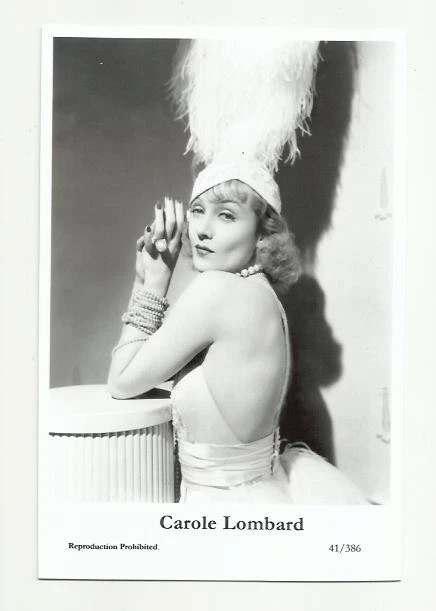 (Bx19) Carole Lombard Photo Card (41/386) Filmstar  Pin Up Movie Star Glamor