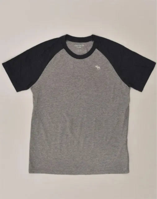 ABERCROMBIE & FITCH Boys T-Shirt Top 15-16 Years Grey Colourblock Cotton  AJ20 £11.69 - PicClick UK
