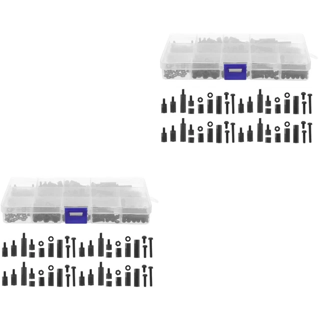 2 Sets Distanziatori A Testa Esagonale Vite Di Nylon Cofanetti Cofanetto Suite
