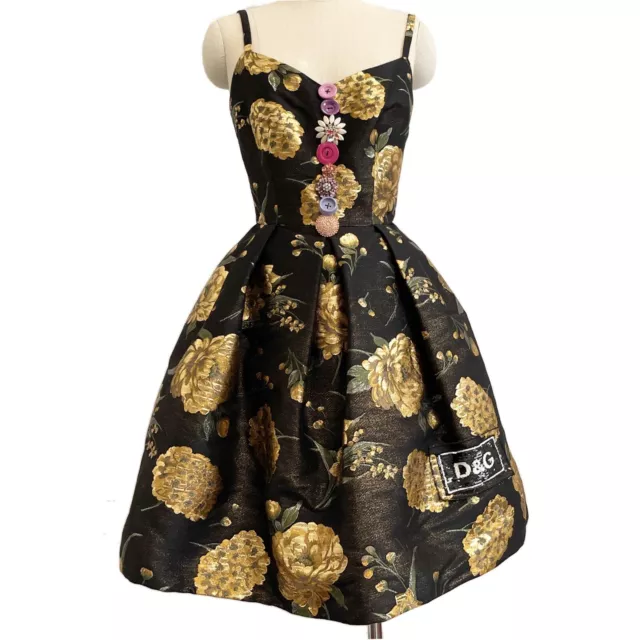 Dolce&Gabbana Embellished Brocade Mini Dress Size IT40