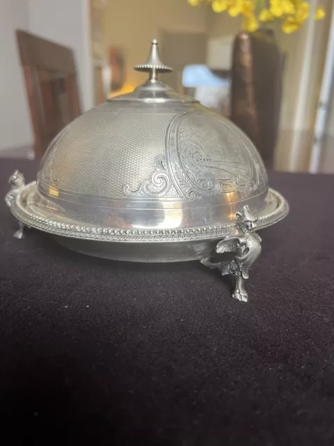 Gorham Coin Silver Butter Dish Excellent