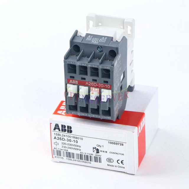 New One ABB Contactor A26D-30-10 220-230V Contactors