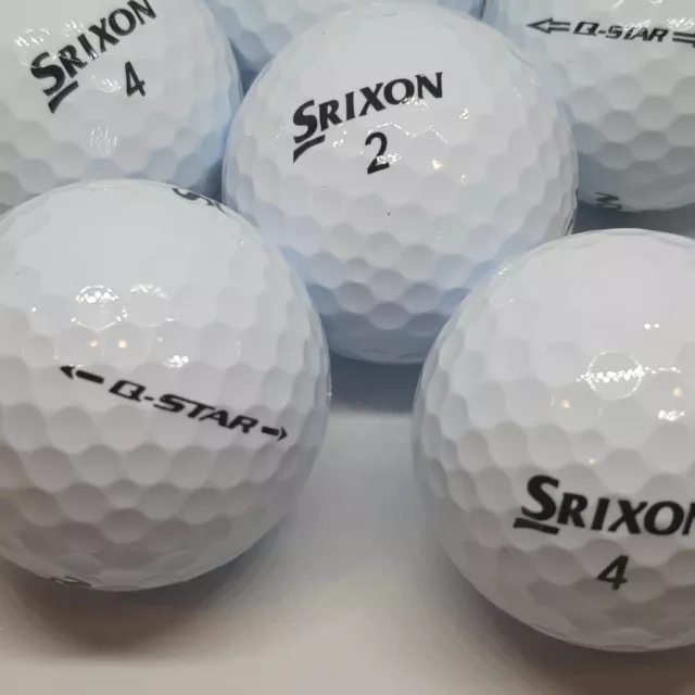 50 AAAAA (5A) Srixon Q Star / QsTour White Used Golf Balls. In MINT CONDITION!!