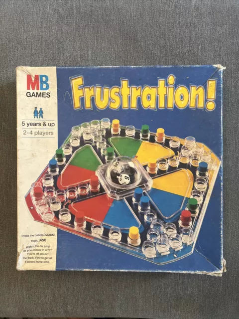 Vintage Frustration Board Game 1996 MB Games Classic Family Fun Complete