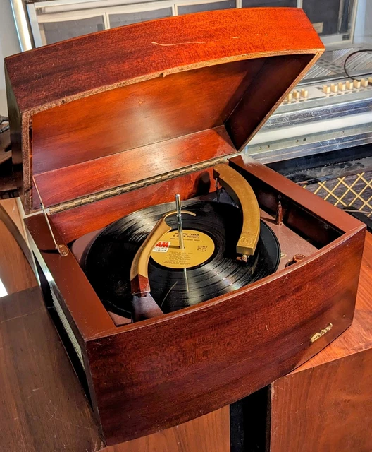 1950S COLUMBIA 360 Record Player Tube Amp Stereo Model 420 WORKING w