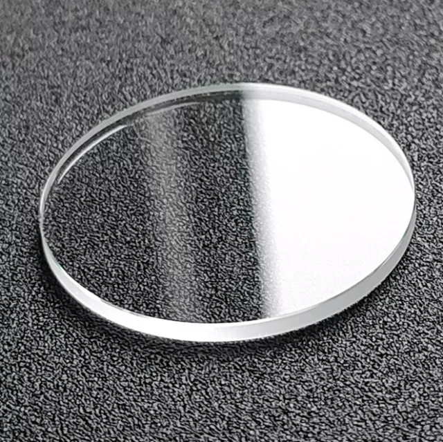 0.8/1.0/1.2/1.5/2.0mm Thick Flat Sapphire Watch Glass Round Crystal Replacement