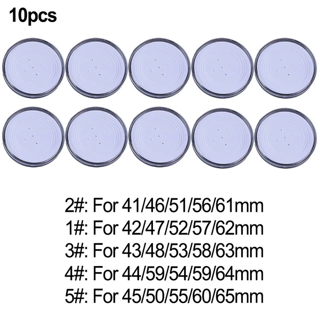 Portamonete in plastica trasparente confezione da 10 70 mm dimensioni per raccolta monete