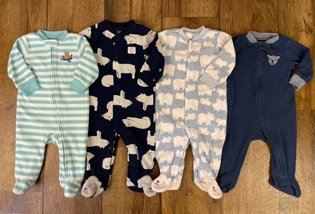 Carters 6 6/9 Month Baby Boy Footed Sleepers Outfits Pajama Clothes Footies Bear