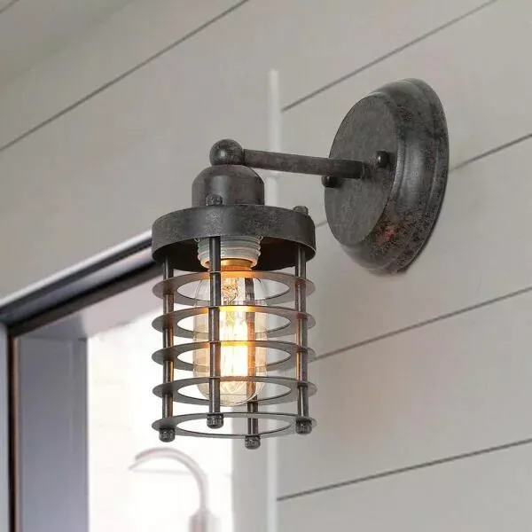 LNC Industrial Rustic Black Wall Sconce 1-Light Modern Farmhouse Mini Wall Mount