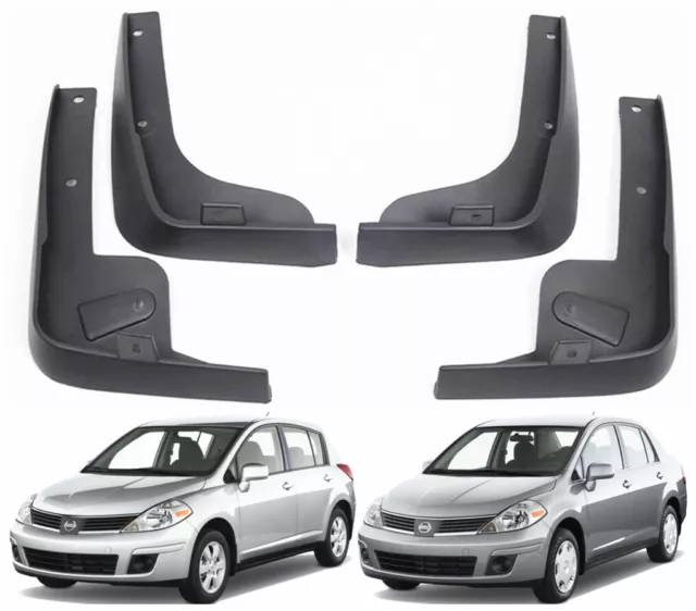 New Genuine Set Splash Guards Mud Flaps For 2007-2011 Nissan Versa Tiida Litao