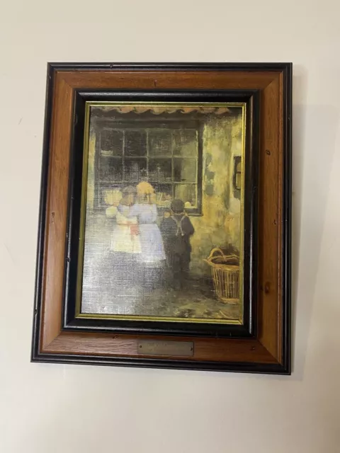 The Village Shop By Robert G Hutchison 1855 -1936) Framed Textured Print