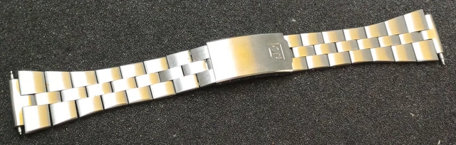 Bracelet Tissot Oyster Acier - Boucle Déployante - Largeur 16mm - Vintage Années 70 - Occasion