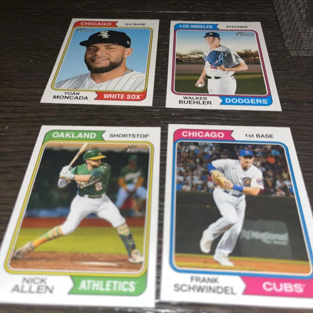 2023 Toops Heritage SP lot of 4-moncada, buehler, allen and schwindel