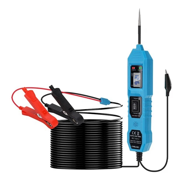 Testeur De Tension Automobile 6-12-24V - Stylo De Test Pour Circuit électrique Voiture - Pointe Lumineuse Et Détection Rapide
